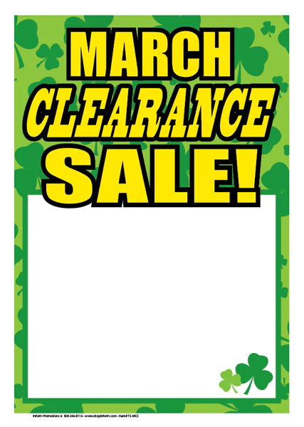 Clearance Priced Items