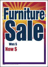 T50ODP Our Discount Price - Slotted Sale Tags Price Cards for Furniture and  Retail - 5 x 7 (100 Pack) Business Store Signs
