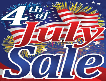 Coroplast Yard Sign: 4th Of July Sale (No Stakes Included)