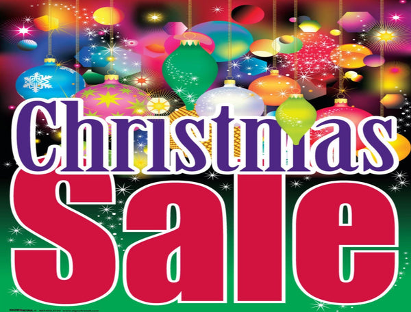 Giant XL Double-Sided Yard Sign: Christmas Sale (No Stakes Included)