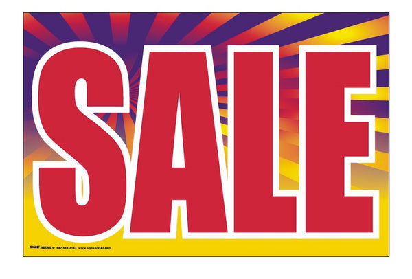 Giant XL Double-Sided Yard Sign: Sale (No Stakes Included)